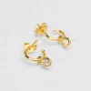 Mini creoles zircon blanc^Une A Une Outlet