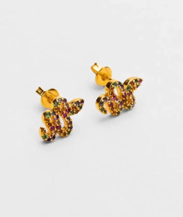 Puces d'oreilles Serpent Multi^Une A Une Fashion